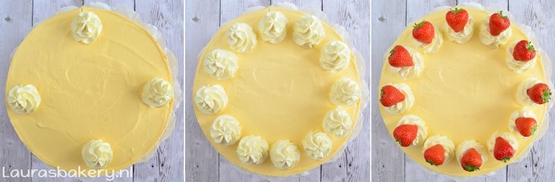 Mango aardbeien kwarktaart 6a
