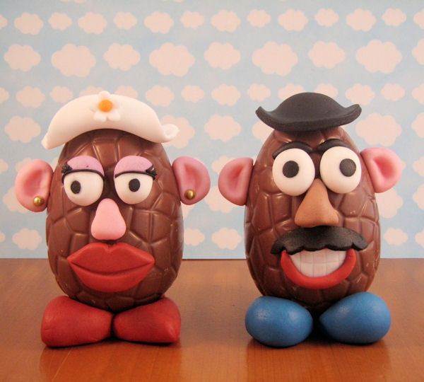 Mr. & Mrs. Potato Easter egg head