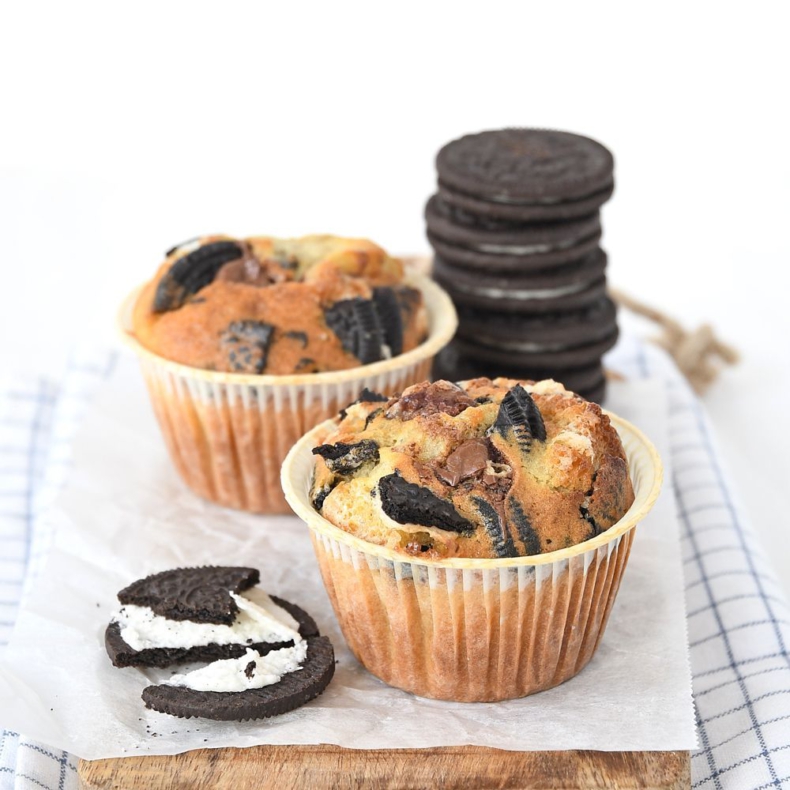 Oreo-Nutella muffins