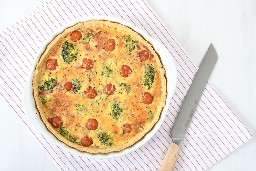 Quiche met broccoli en tomaat 2a