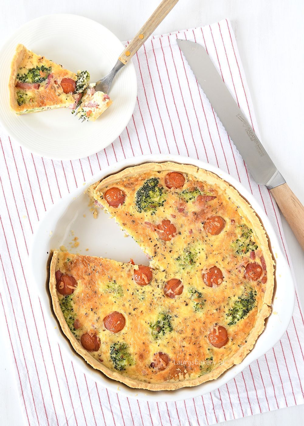 Quiche met broccoli en tomaat 3a