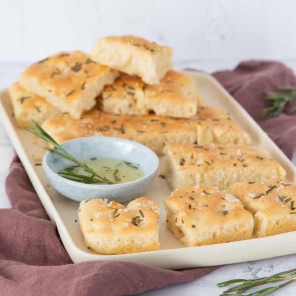Rozemarijn-zeezout focaccia