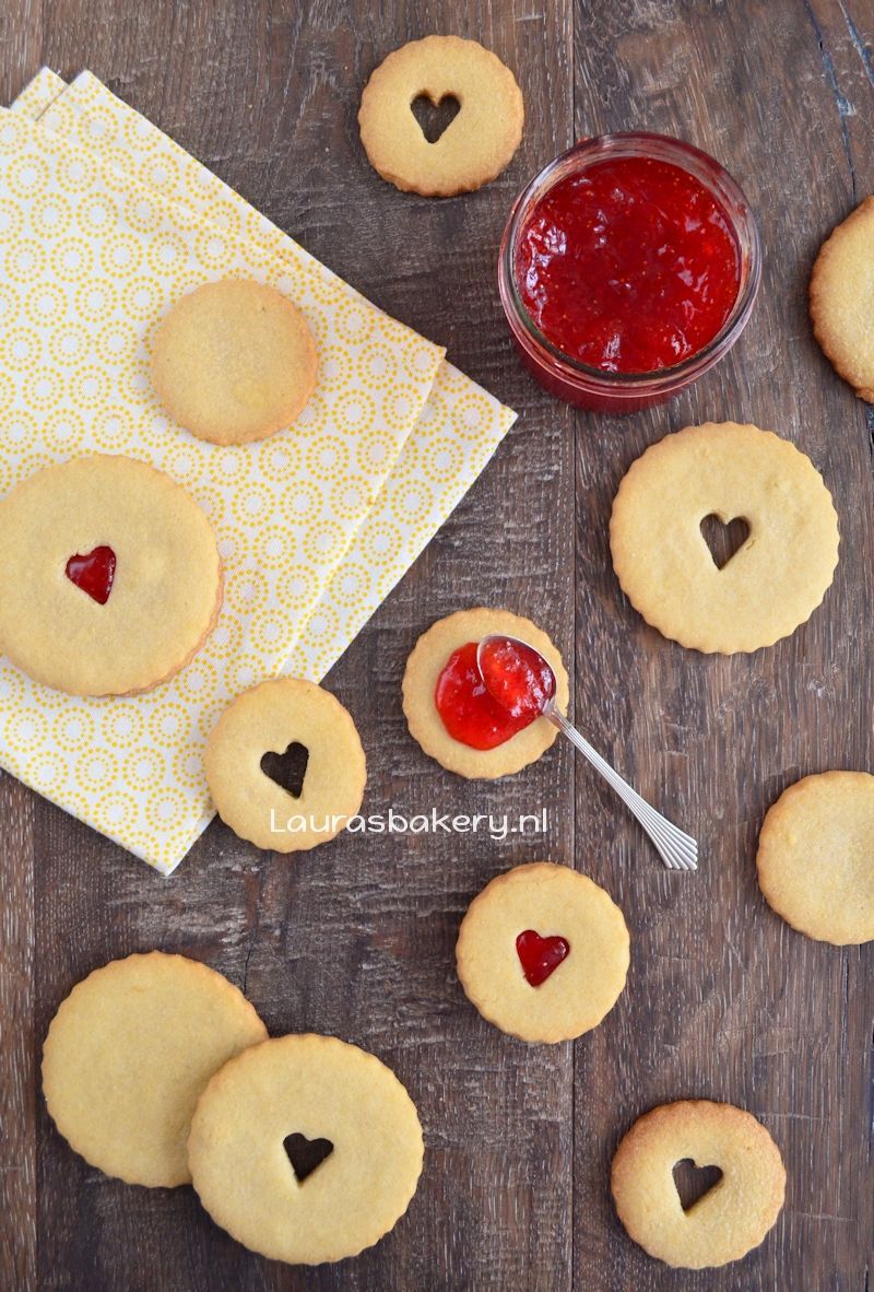 Valentijn sandwich koekjes