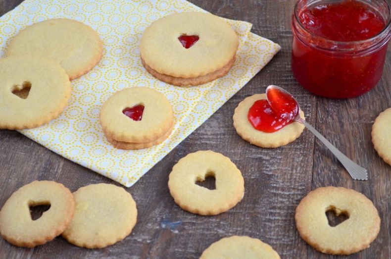 Valentijn sandwich koekjes