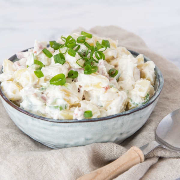 Aardappelsalade met spekjes