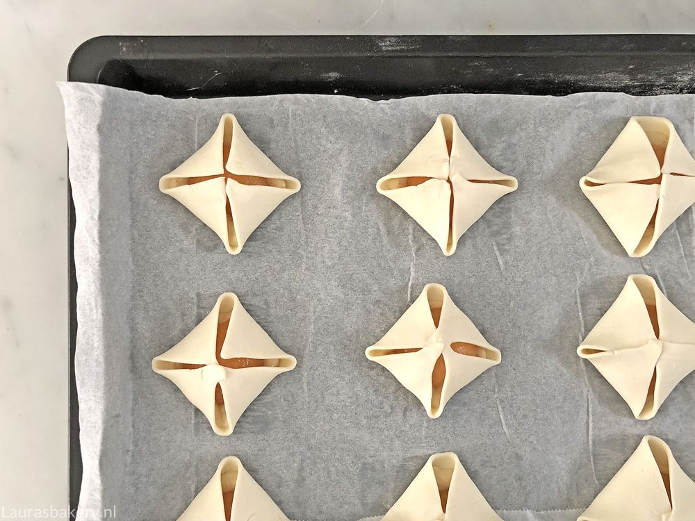 abrikozen bladerdeeg gebakjes 2a