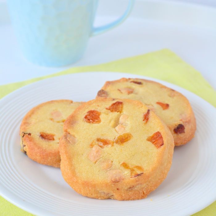 Abrikozen koekjes met witte chocola