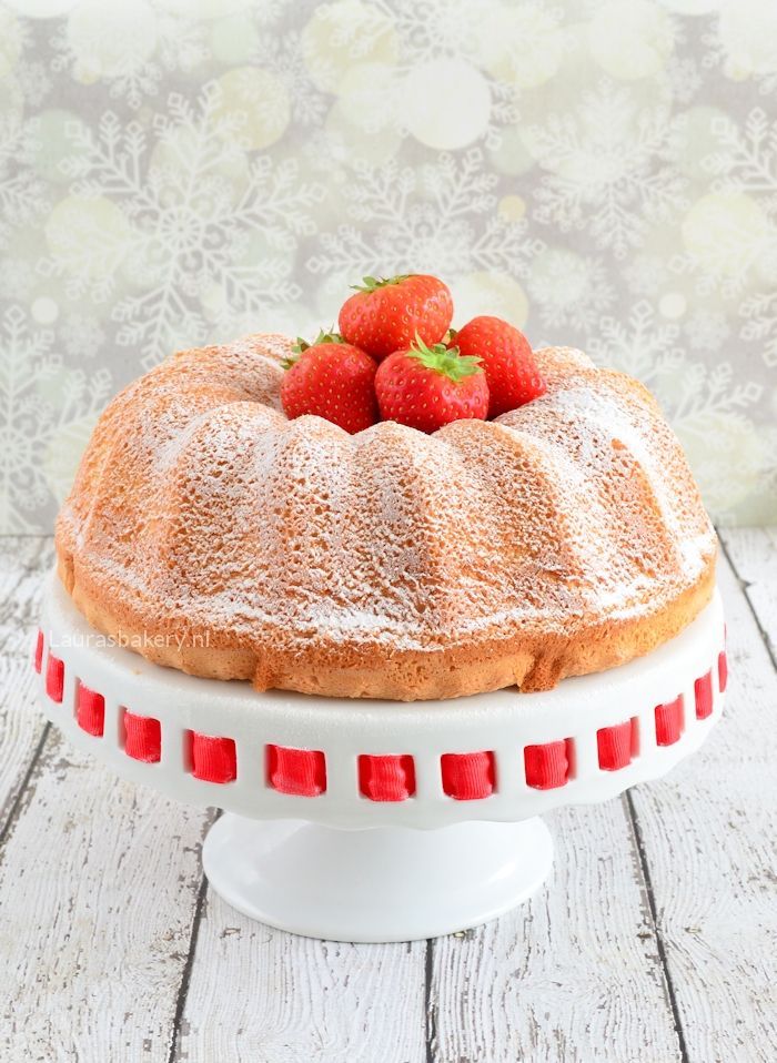 angel food cake met aardbeien 5a