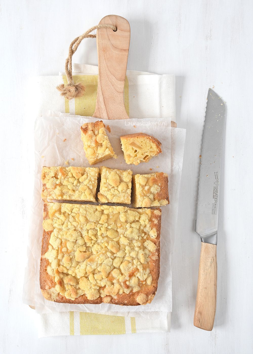 Appel-kruimel roomcake