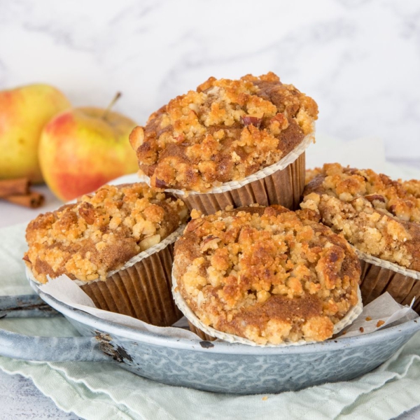 Appel-kruimel muffins