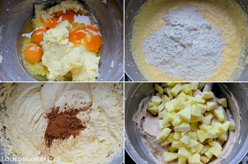 Appel speculaas cake maken