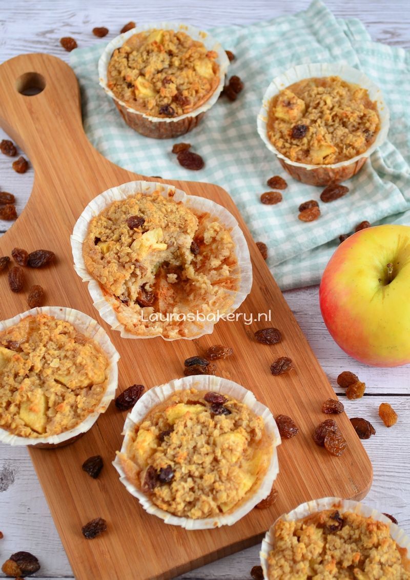 appeltaart havermout muffins 1a