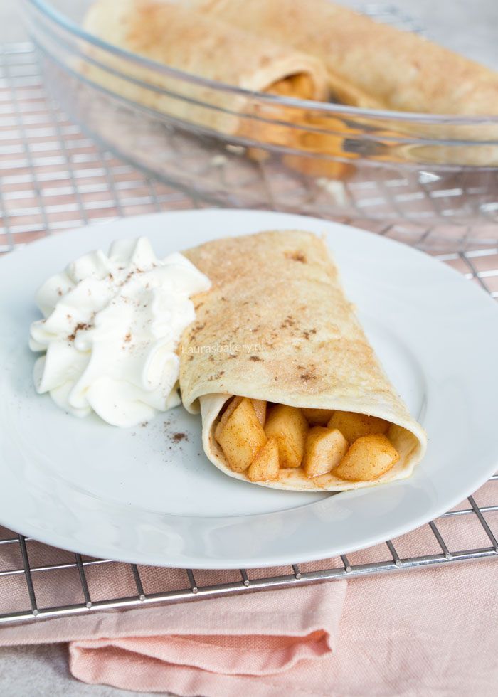 Warme appeltaart wraps