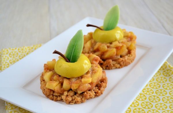 Appelkruimel gebakjes