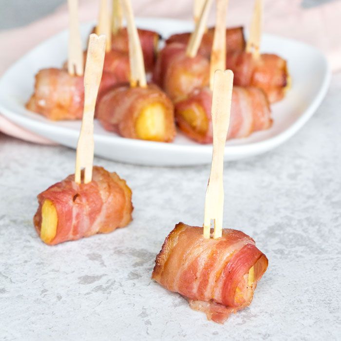 Ananas bacon hapjes