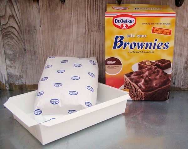 Brownies uit een pakje