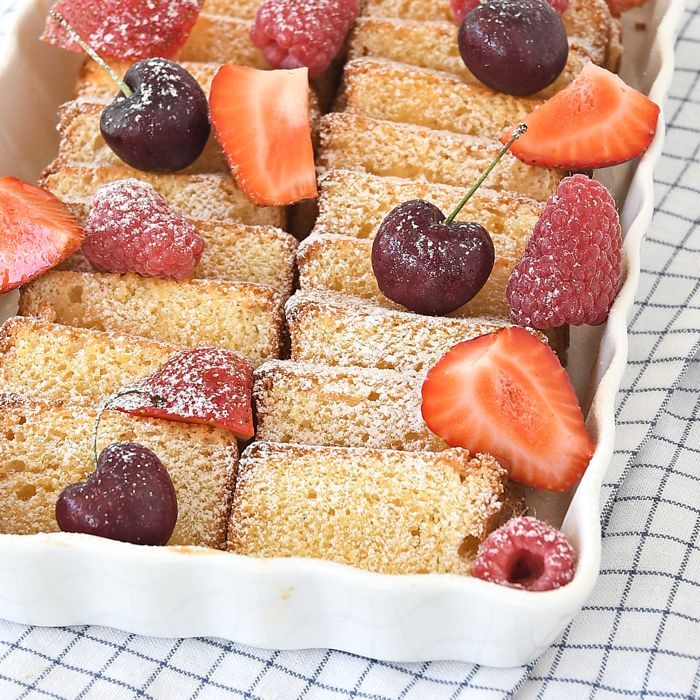 Cake wentelteefjes uit de oven