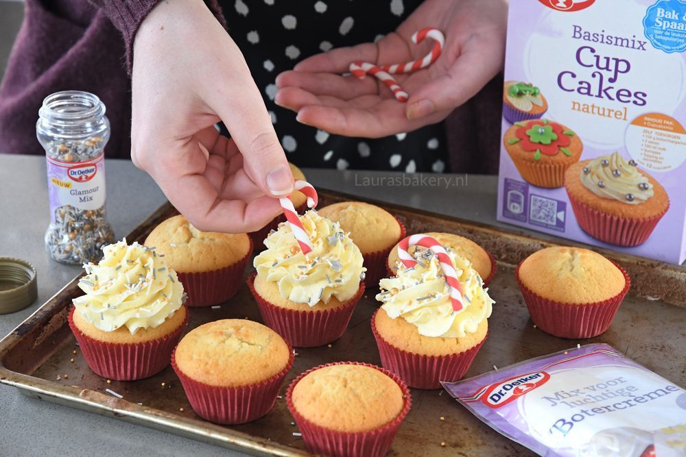 candy cane cupcakes 2a