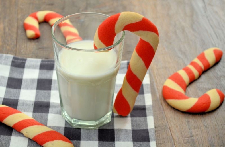 Candy cane koekjes