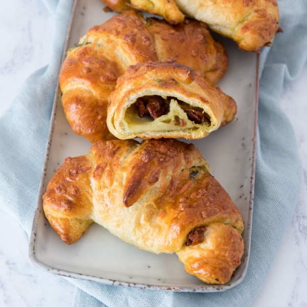 Caprese croissants