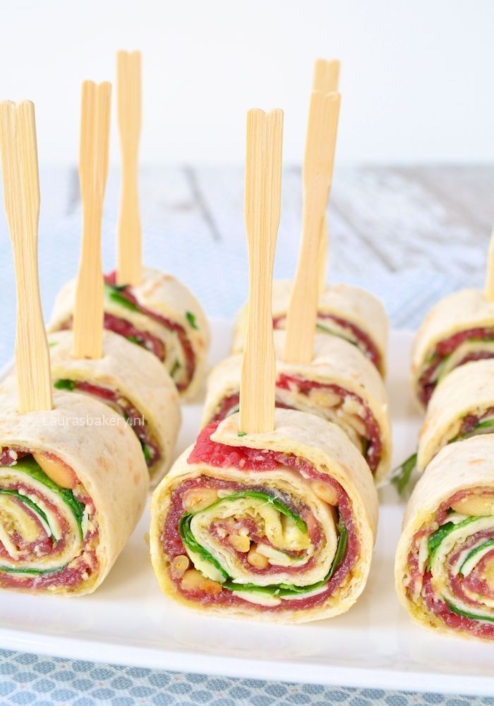 Carpaccio wraps (wrap hapjes)