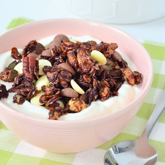 Chocolade noten granola