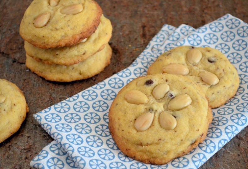 Amandel chocolate chip koekjes