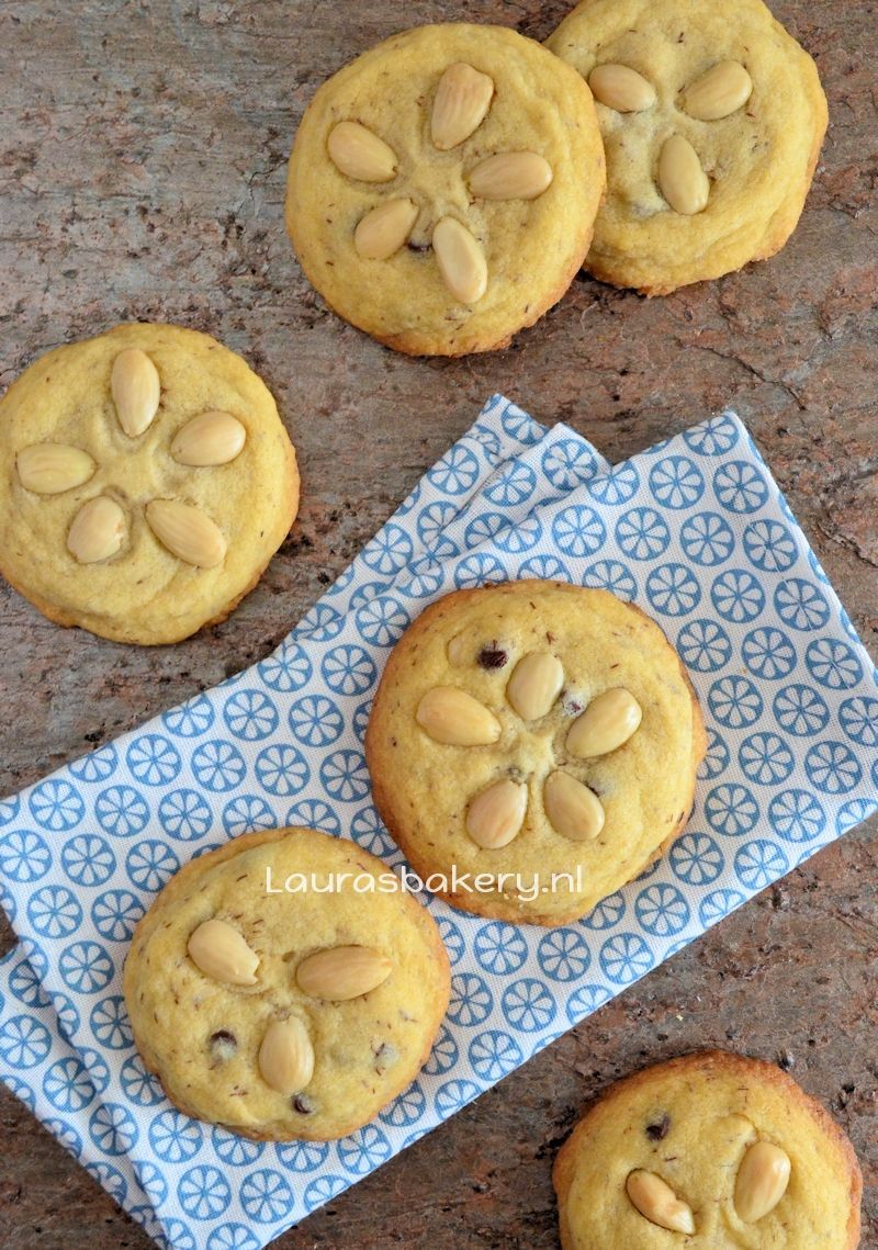 chocolate chip amandel koekjes 3a