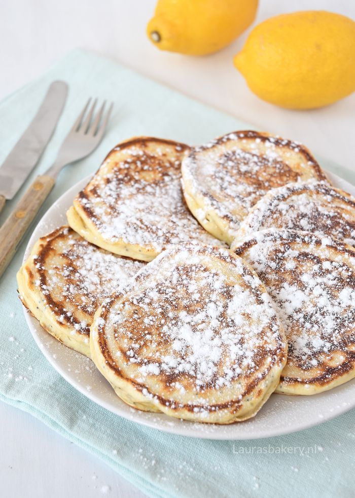 Lemon poppyseed pancakes