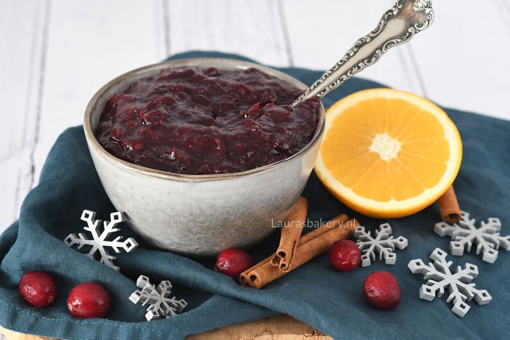 cranberry compote met sinaasappel en kaneel 2a