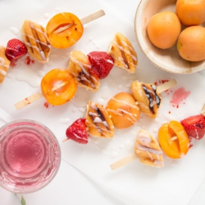 Gegrilde donut spiesjes