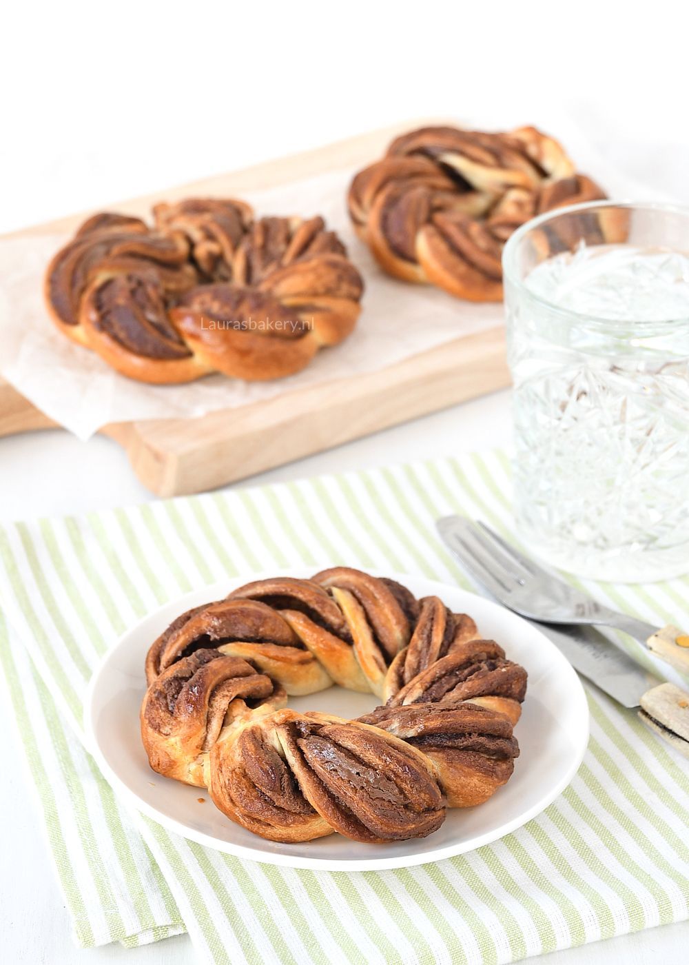 Gevlochten Nutella-croissant kransen