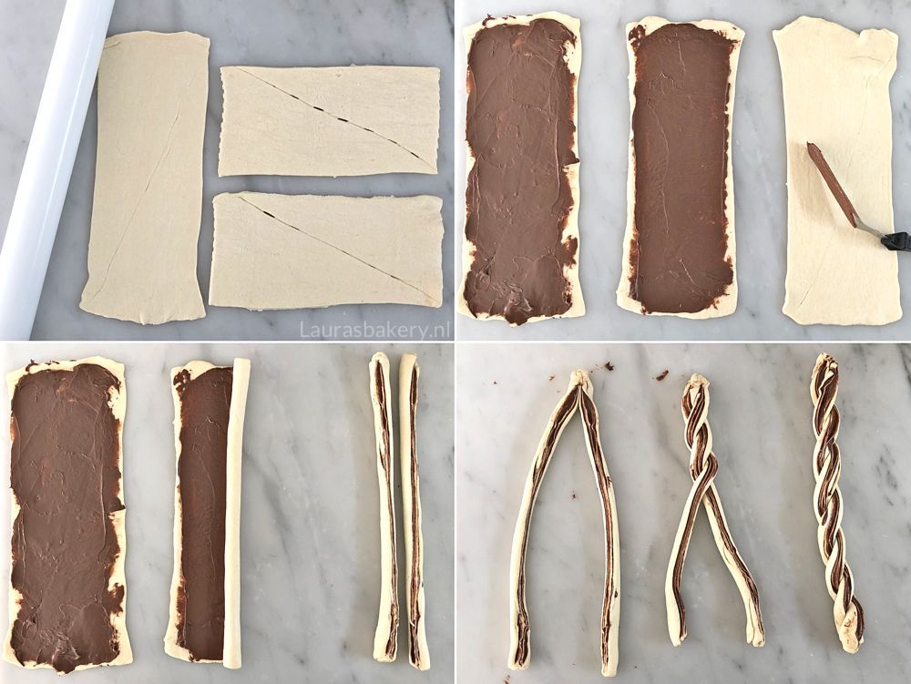 gevlochten nutella-croissant broodjes 3a