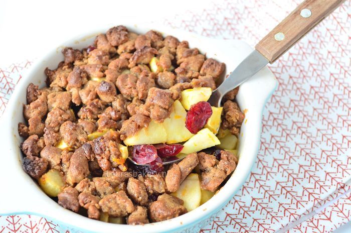 gingerbread crumble met appel en cranberry 2a