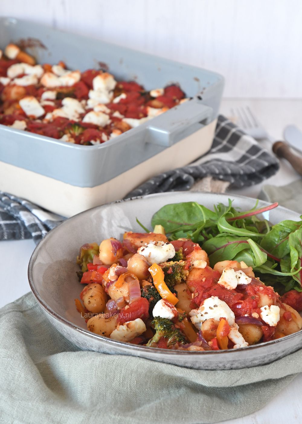 Gnocchi ovenschotel met geitenkaas
