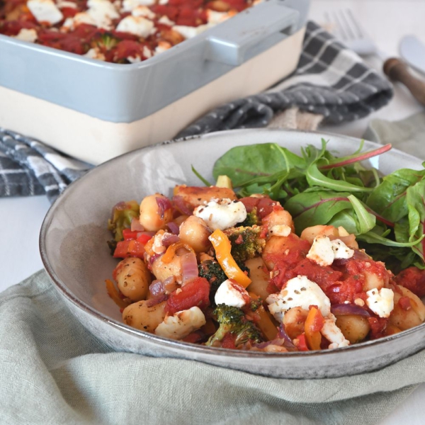 Gnocchi ovenschotel met geitenkaas