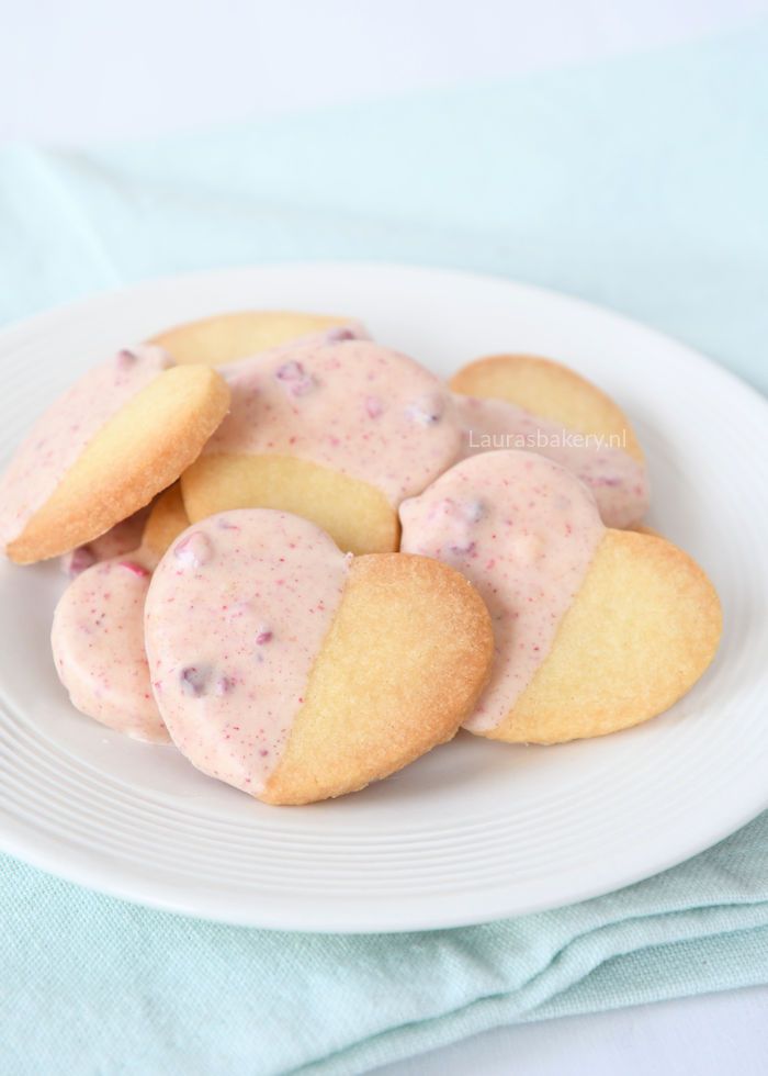 Harten koekjes met Tony’s frambozen chocolade
