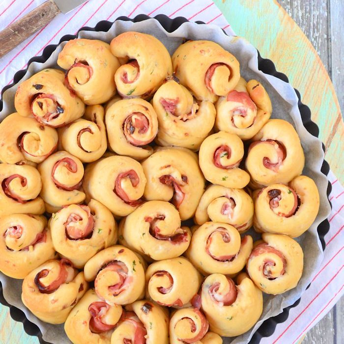 Hartig breekbrood met bacon