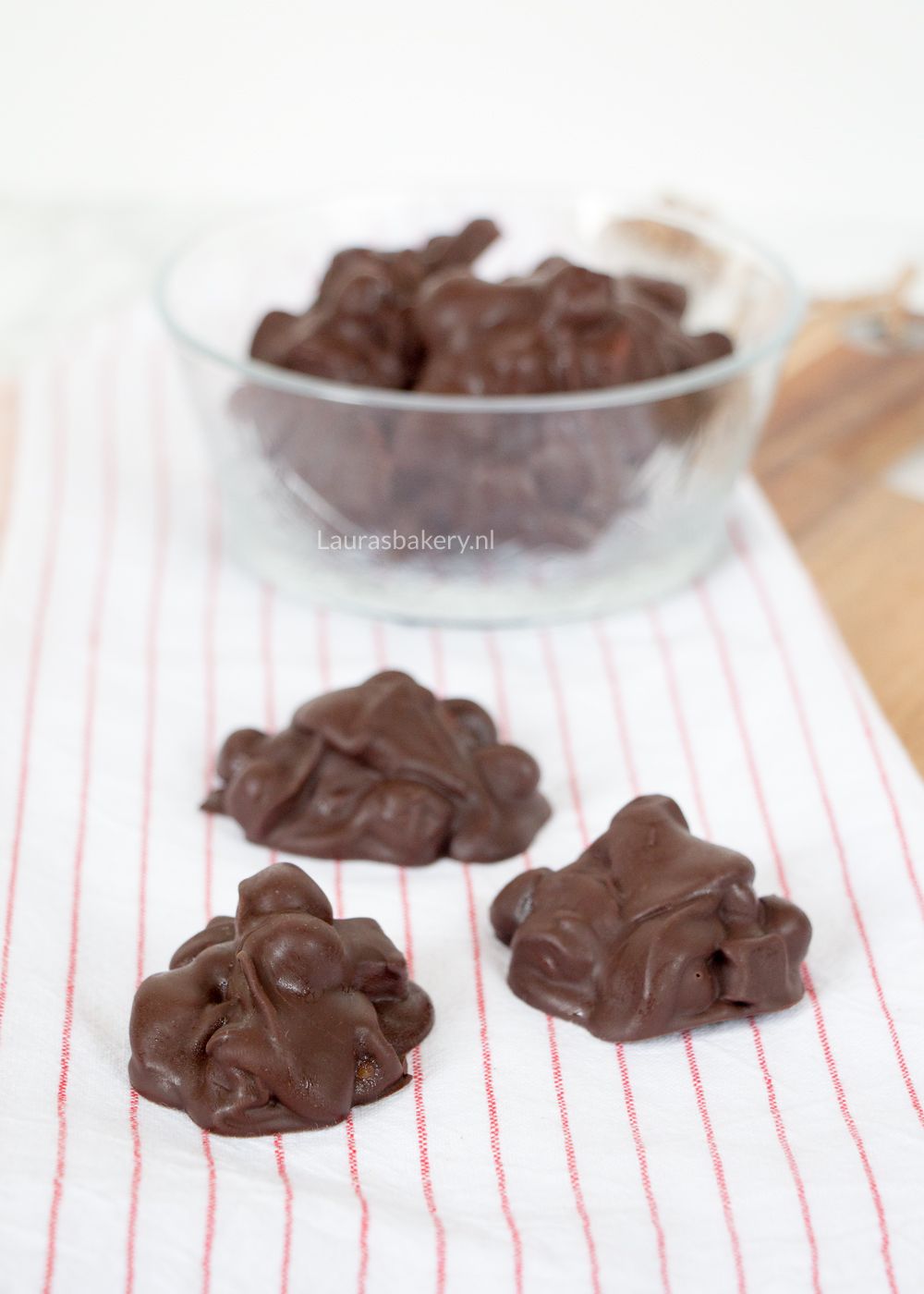 Hazelnoot-karamel rotsjes