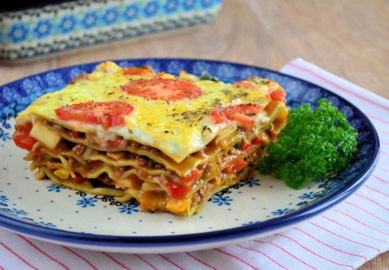 Honig groente lasagne