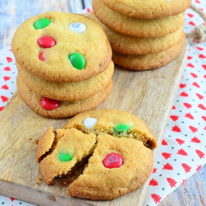 Kerst chocolate chip cookies