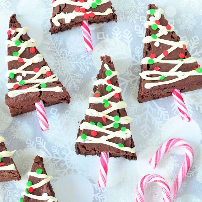 Kerstboom brownies