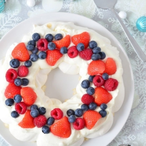 kerstkrans pavlova recept