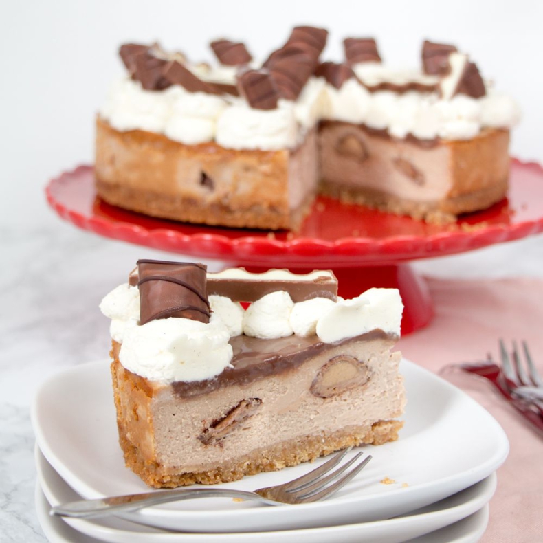 Kinder chocolade cheesecake