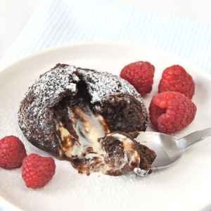 lava cakejes met witte chocolade recept