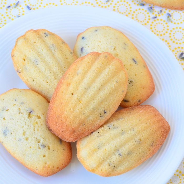 Lavendel citroen madeleines