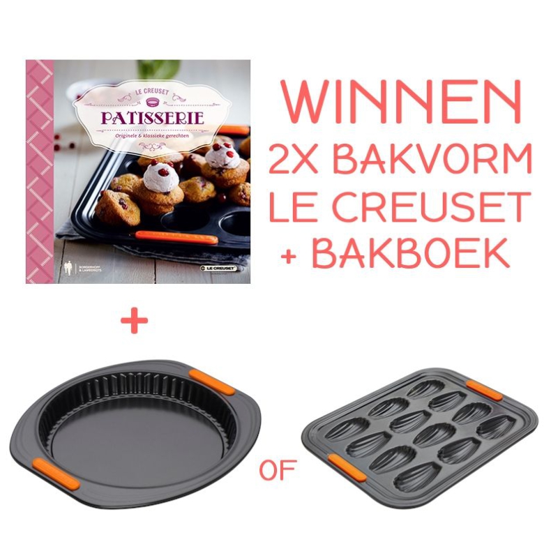 Winnen: 2x Le Creuset bakvorm + bakboek!