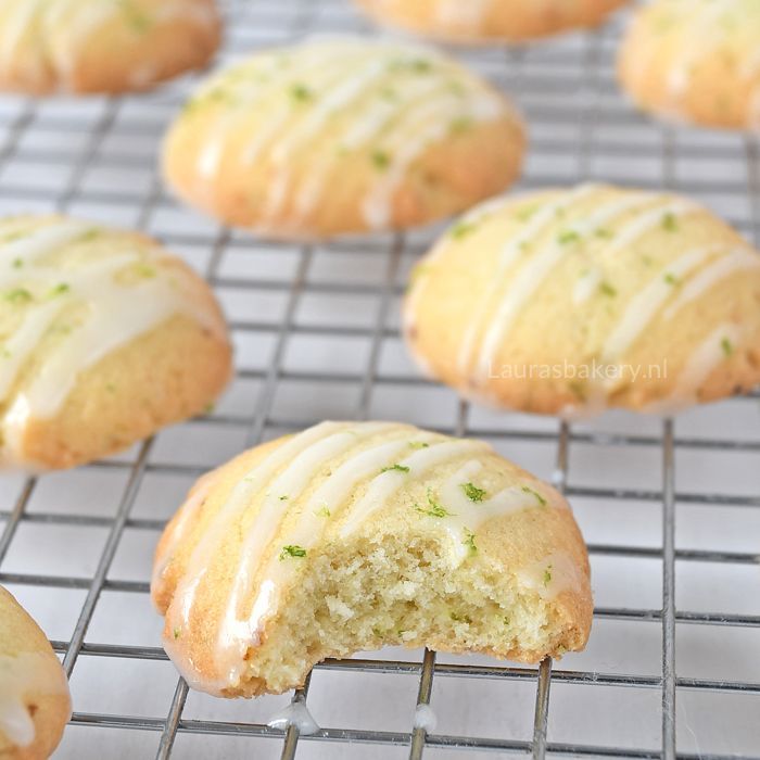 Limoenkoekjes met glazuur