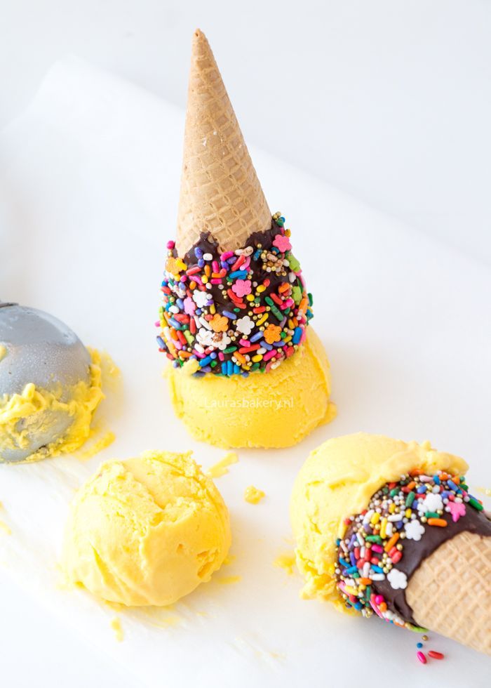 Mango yoghurt ijs