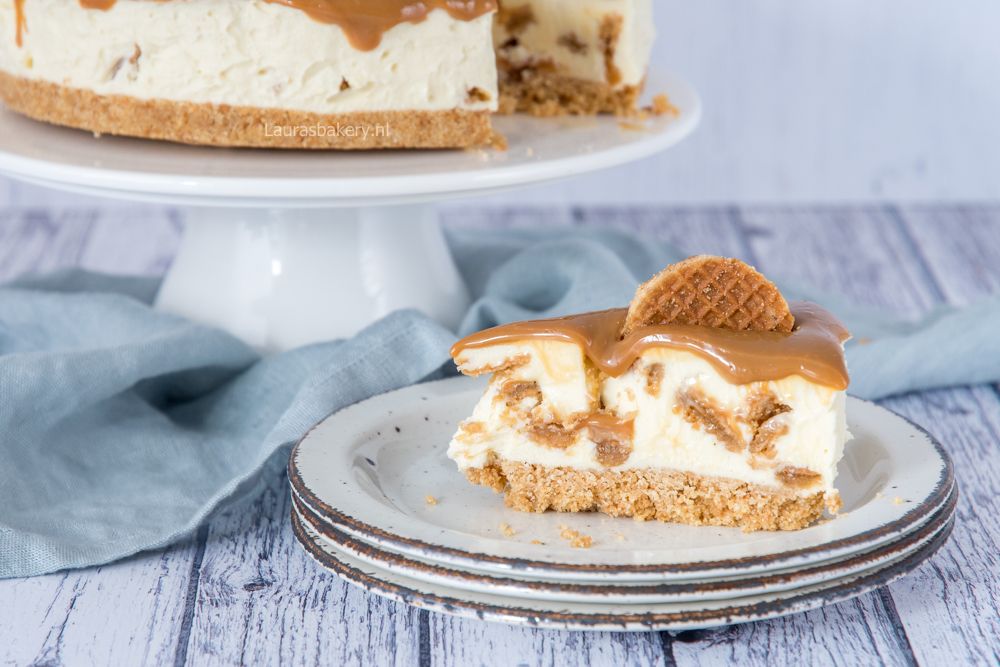 no bake stroopwafel cheesecake